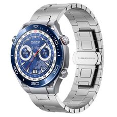 For Huawei Watch Ultimate Titanium Alloy 22mm Metal Watch Band(Silver)