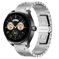 For Huawei Watch Buds Titanium Alloy 22mm Metal Watch Band(Silver)