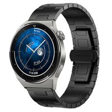 For Huawei Watch GT3 Pro 46mm Titanium Alloy 22mm Metal Watch Band(Black)
