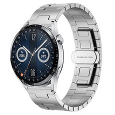 For Huawei Watch GT3 46mm Titanium Alloy 22mm Metal Watch Band(Silver)