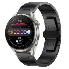 For Huawei Watch3 Pro Titanium Alloy 22mm Metal Watch Band(Black)
