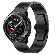 For Honor Watch GS Pro Titanium Alloy 22mm Metal Watch Band(Black)