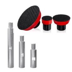 Set di conversione asta di prolunga lucidatrice per fili M14 con albero concentrico (asta di prolunga + piastra da 1/2/3 pollici)