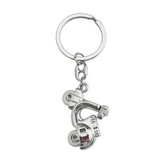 Simulation Cool Motorcycle Keychain Metal Decoration Pendant, Style: X-231 Sliver
