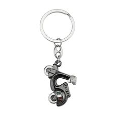 Simulation Cool Motorcycle Keychain Metal Decoration Pendant, Style: X-231 Black