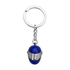 Simulation Cool Motorcycle Keychain Metal Decoration Pendant, Style: X-224 Blue