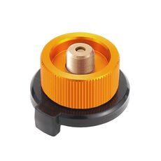 Outdoor Camping Gas Cylinder Adapter Stove Connector Closed Snap Gas Canister Converter, Color: Small Yellow