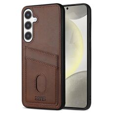Per Samsung Galaxy S24+ 5G AZNS K1 Series Custodia per telefono aziendale con slot per schede (marrone)