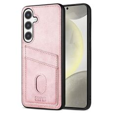 Per Samsung Galaxy S24+ 5G AZNS K1 Series Card Slot Business Phone Case (Rosa)