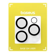 Per iPhone 16 Pro / 16 Pro Max Baseus Crystal Series 2 pezzi HD Full-Frame Lens Protector (trasparente)