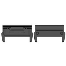 For Garmin 26mm 1 Pair Metal Head Adapter Watch Band Quick Release Connector(Black)