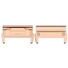 For Garmin 26mm 1 Pair Metal Head Adapter Watch Band Quick Release Connector(Rose Gold)