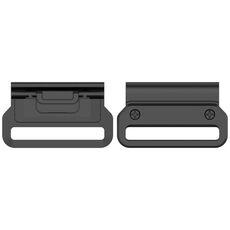 For Garmin 26mm 1 Pair Metal Medium Adapter Watch Band Quick Release Connector(Black)