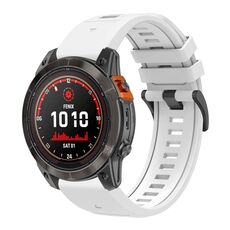 Per Garmin 26mm cinturino in silicone a sgancio rapido bicolore con strumento (bianco)