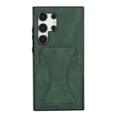 Per Samsung Galaxy S24 Ultra 5G Custodia protettiva antiurto ultrasottile con supporto (verde)