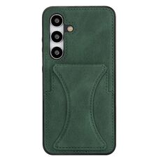 Per Samsung Galaxy S24 FE 5G Custodia protettiva antiurto ultrasottile con supporto (verde)