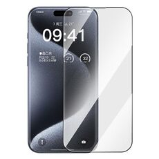 Per iPhone 15 Pro Max Baseus Crystalline Series 2 pezzi Pellicola protettiva in vetro temperato HD a copertura totale (trasparente)