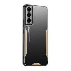 Per Samsung Galaxy S22 5G Blade Series Custodia per telefono in metallo ibrida in TPU (oro)