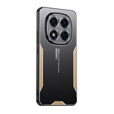 Per Xiaomi Redmi Note 14 Pro+ 5G Blade Series TPU Hybrid Metal Phone Case (Oro)