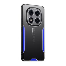 Per Xiaomi Redmi Note 14 Pro+ 5G Blade Series TPU Hybrid Metal Phone Case (Blu)