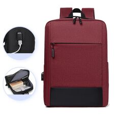 Zaino per laptop impermeabile da viaggio di grande capacità (viola rosso)