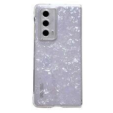 Custodia per telefono For Honor Magic Vs2 Pearlescent Shell Texture (bianca)