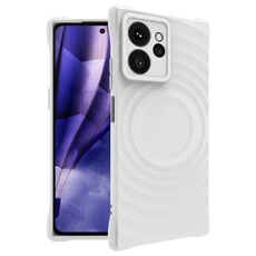 Per HMD Skyline 5G IMAK UC-6 Series Custodia morbida per telefono Manbo Frosting (bianca)