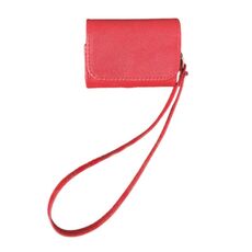 Per AirPods Pro 2 Custodia antiurto in PU con texture in pelle di mucca (rosso)