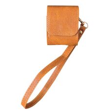 Per AirPods 1/2 Custodia antiurto in PU con texture in pelle di mucca (marrone)