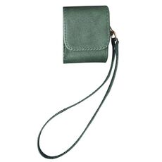 Per AirPods 1/2 Custodia antiurto in PU con texture in pelle di mucca (verde)