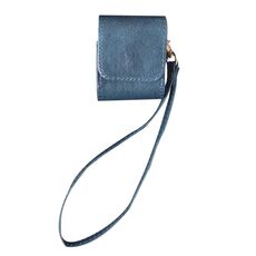 Per AirPods 1/2 Custodia antiurto in PU con texture in pelle di mucca (blu)