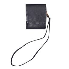Per AirPods 1/2 Custodia antiurto in PU con texture in pelle di mucca (nero)