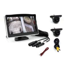 Display per auto con video sorveglianza portatile Carplay da 5 pollici, specifiche: con telecamera bidirezionale