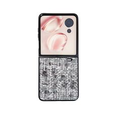 For Honor Magic V Flip Illusory Color Weaving Texture Phone Case(Black)