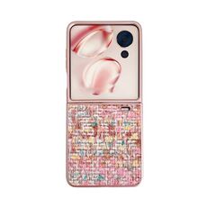 Custodia per telefono For Honor Magic V Flip Illusory Color Weaving Texture (Rosa)