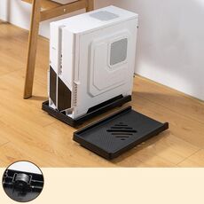 Supporto per computer, supporto per desktop, vassoio mobile, base di sollevamento con puleggia, specifiche: ruota dritta