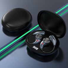 Auricolari Bluetooth OWS aperti e comodi con orecchio sospeso (nero)