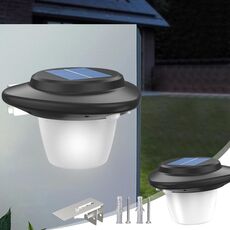 Lampada da parete solare per esterni con sensore per patio, stile: luce bianca SMD Wick