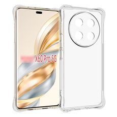 For Honor X60 Pro Shockproof Non-slip Thickening TPU Phone Case(Transparent)
