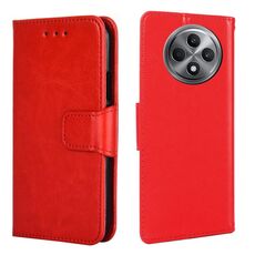 For OPPO Reno12 F 5G Crystal Texture Leather Phone Case(Red)