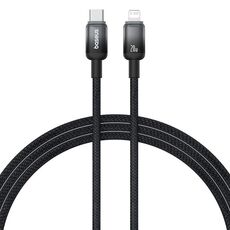 Cavo di ricarica rapida Baseus Discolor Series 20W USB-C/Type-C a 8 pin, lunghezza cavo: 1 m (nero)