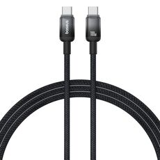 Cavo di ricarica rapida Baseus Discolor Series 100W USB-C/Type-C a USB-C/Type-C, lunghezza cavo: 1 m (nero)