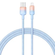 Cavo di ricarica rapida Baseus Discolor Series 2.4A USB a 8 pin, lunghezza cavo: 1 m (blu)