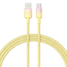 Cavo di ricarica rapida Baseus Discolor Series 100W USB a USB-C / Type-C, lunghezza cavo: 1 m (giallo)