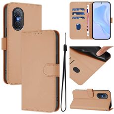 Per Honor 50 SE / Huawei nova 9 SE Custodia in pelle tinta unita effetto pelle con cordino (nudo)