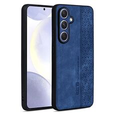 Per Samsung Galaxy S25+ 5G AZNS Custodia per telefono con effetto pelle in rilievo 3D (blu zaffiro)