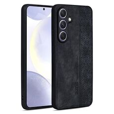 Per Samsung Galaxy S25 5G AZNS Custodia per telefono con effetto pelle in rilievo 3D (nero)