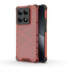 Per Xiaomi 14T Pro 5G Custodia antiurto a nido d'ape globale per telefono (rosso)