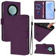 Per Honor X40 / X9a / Magic5 Lite Custodia in pelle tinta unita con cordino (viola)