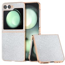 Per Samsung Galaxy Z Flip6 Custodia per telefono con rivestimento nano e texture a diamante (argento)